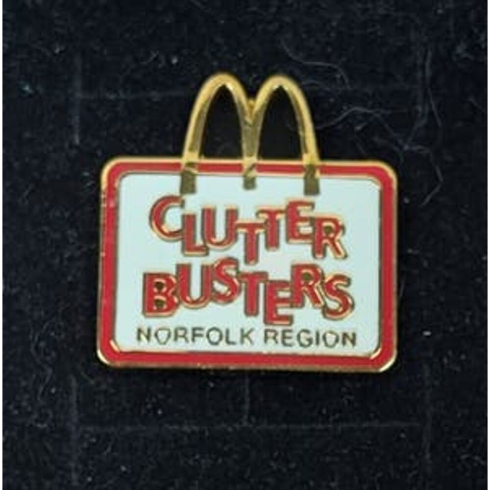 McDonald's Clutter Busters Norfolk Region Pin - New